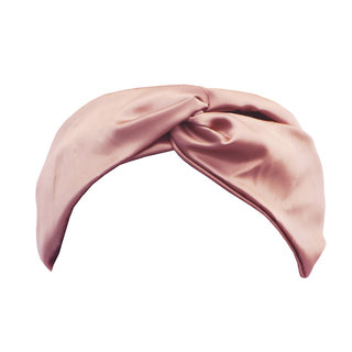 Twist Silk Headband Pink